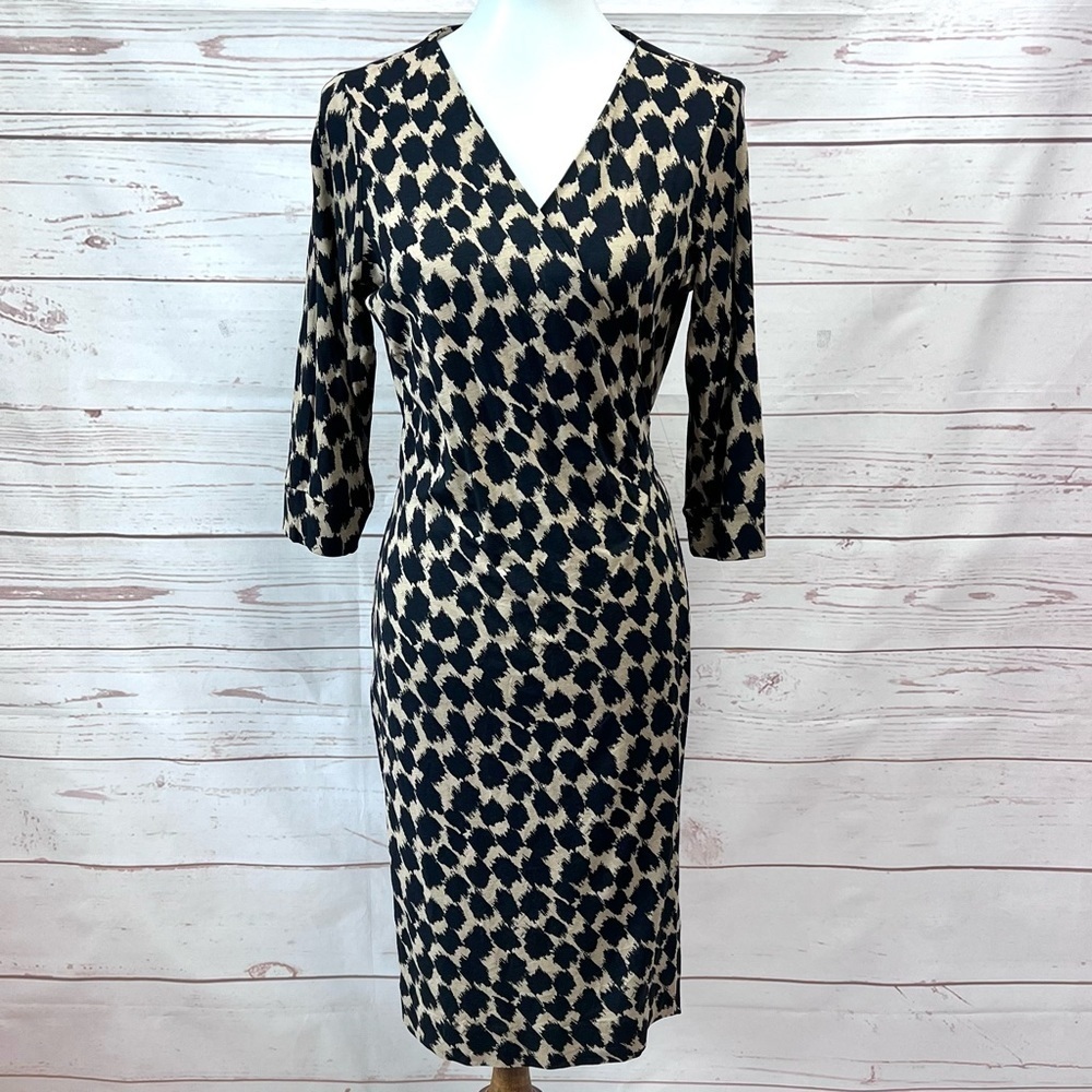 Diane Von Furstenburg Julian Two Henlow Birch Print Wrap Dress - Picture 2 of 14